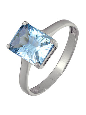 Купить кольцо из серебра с топазом в интернет-магазине KRASNOE