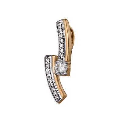 Купить подвеска из золота с фианитом