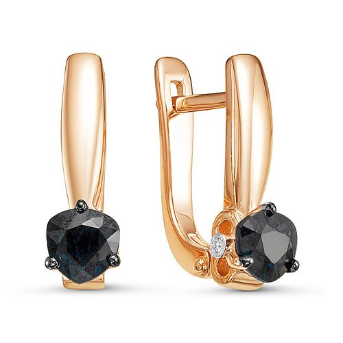 Серьги из золота с сапфиром БР220789 от KRASNOE, металл Золото, вставка Сапфир