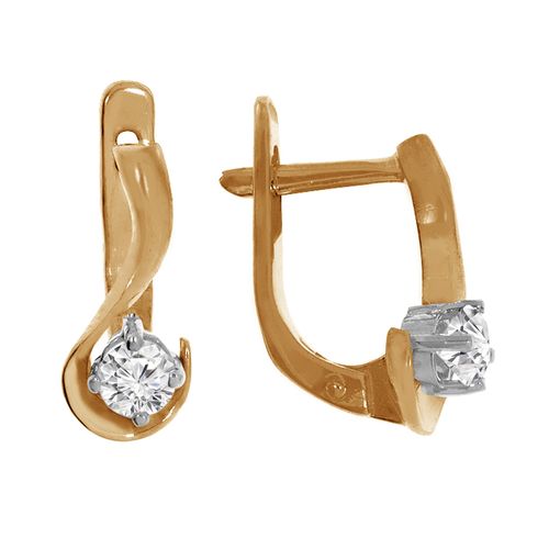 Серьги из золота с бриллиантами