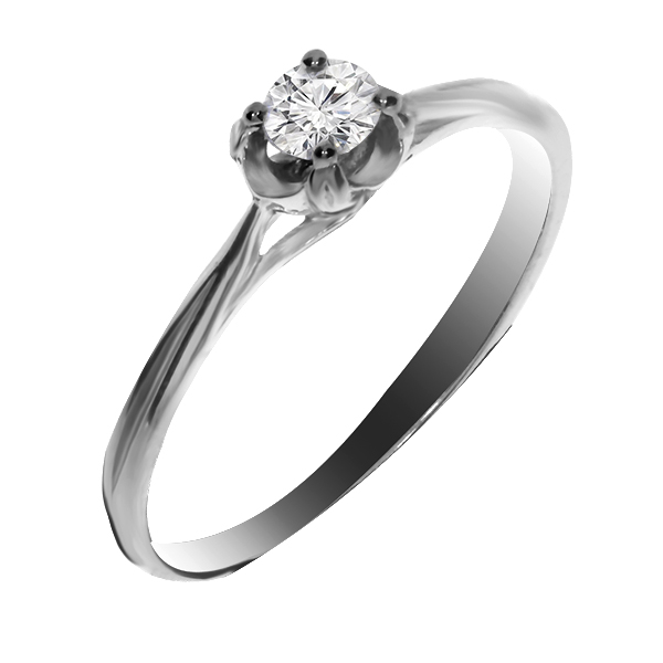 Купить кольцо из серебра с фианитами в интернет-магазине KRASNOE