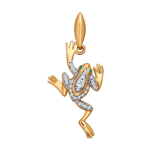 Купить подвеска из золота с фианитом