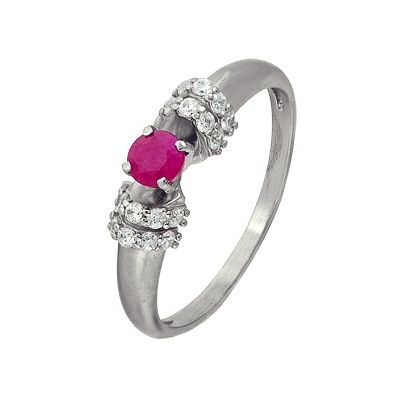 Купить кольцо из серебра с корундом в интернет-магазине KRASNOE