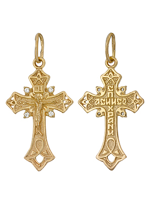 Подвеска из серебра с фианитами