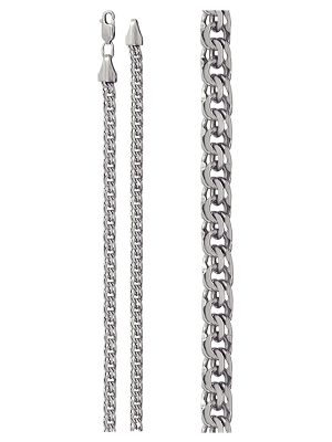 Цепь из серебра без вставок