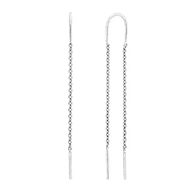 Серьги из серебра без вставок 2340401630-6 от KRASNOE, металл Серебро, вставка Без вставок