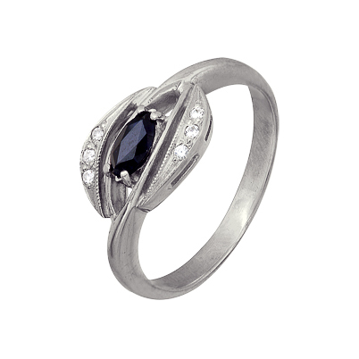 Купить кольцо из серебра с корундом в интернет-магазине KRASNOE