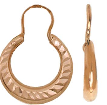 Серьги из золота без вставок 1401318006 от KRASNOE, металл Золото, вставка 