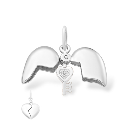 Купить подвеска из серебра с фианитом