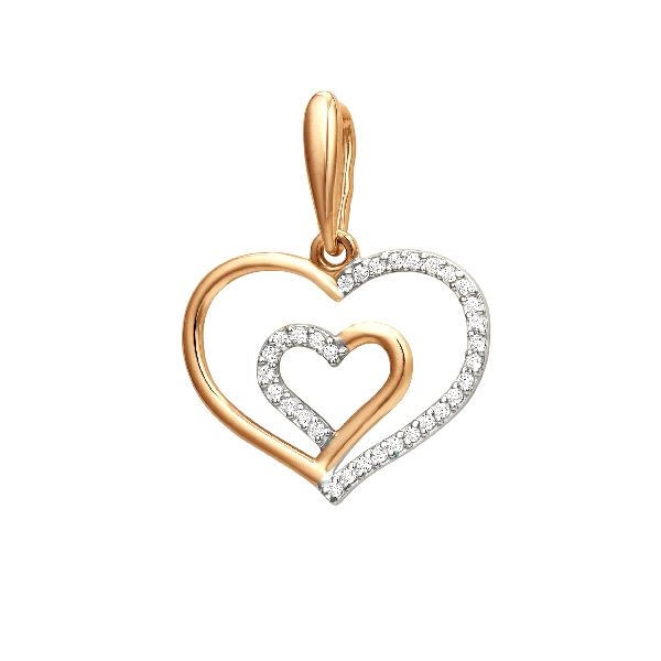 Купить подвеска из золота с фианитом