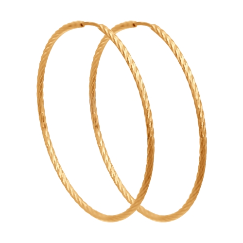 Серьги из золота без вставок 140145 от KRASNOE, металл Золото, вставка  Серьги из золота без вставок 140145 от KRASNOE, металл Золото, вставка