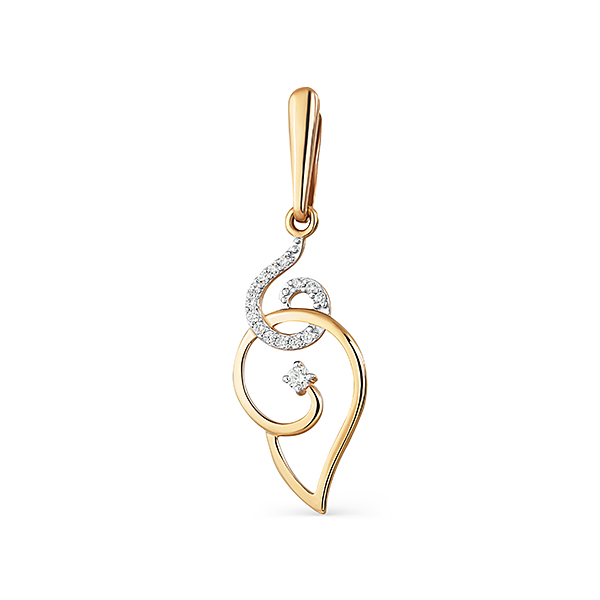 Купить подвеска из золота с фианитом