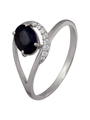 Купить кольцо из серебра с корундом в интернет-магазине KRASNOE