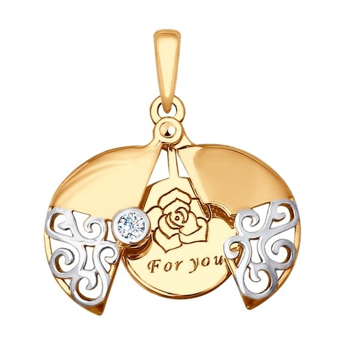 Купить подвеска из золота с фианитом Купить подвеска из золота с фианитом