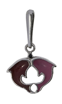 Купить подвеска из серебра с эмалью