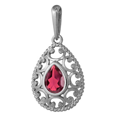 Купить подвеска из серебра с кварцем