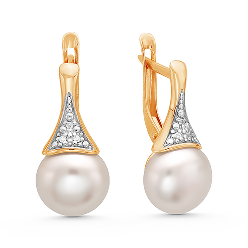 Серьги из золота Z2-9231 от KRASNOE, металл Золото, вставка Жемчуг Серьги из золота Z2-9231 от KRASNOE, металл Золото, вставка Жемчуг