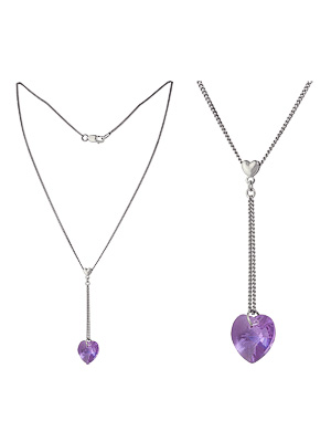 Колье из серебра с синтетические камниом 3707033404-45-8