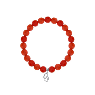 Браслет из серебра с агатом