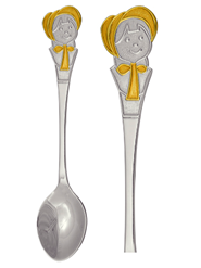 Ложка детская из серебра без вставок