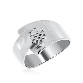 Кольцо из серебра без вставок