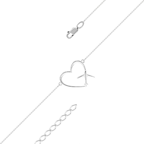 Браслет из серебра без вставок