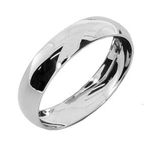 Обручальное кольцо из серебра