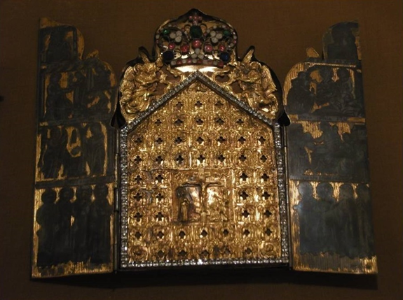 Складень-мощевик работы Г.С.Раткова,1794 год