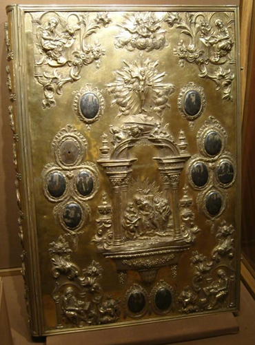 Оклад к Евангелию, выполненный А.И. Ратьковым,1787 год