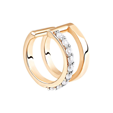 Серьги из серебра с фианитами из коллекции Modniy look