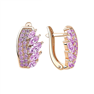 Серьги из серебра с аметистами