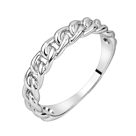 Кольцо из серебра без вставок из коллекции Узы любви