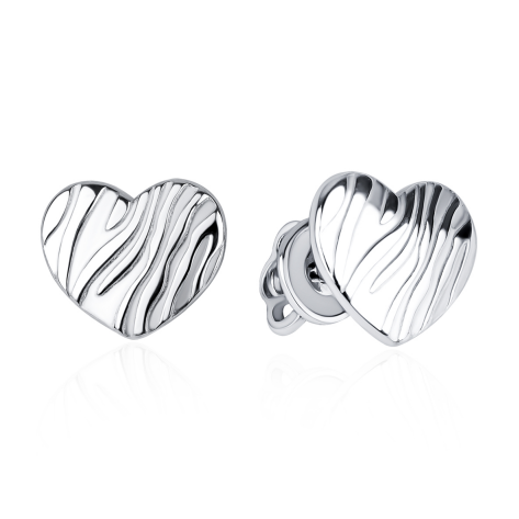 Пусеты из серебра без вставок из коллекции Animal print