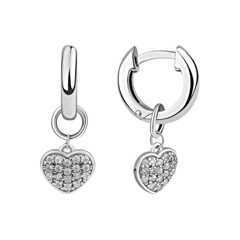 Серьги из серебра с фианитами из коллекции Young Star