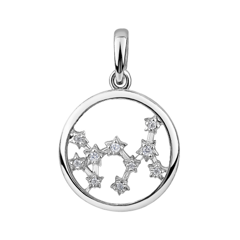 Подвески из серебра с фианитом из коллекции Символы