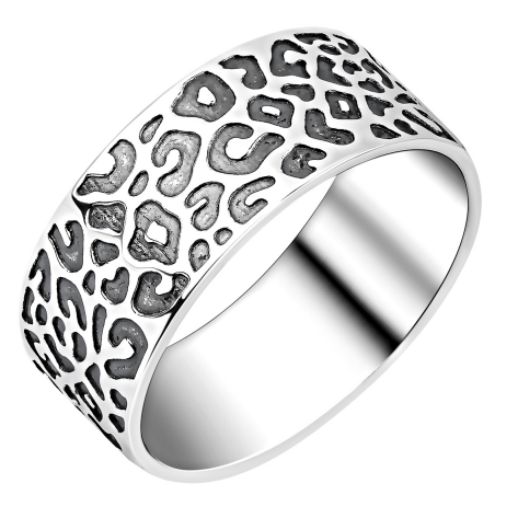 Кольцо из серебра без вставок из коллекции Animal print