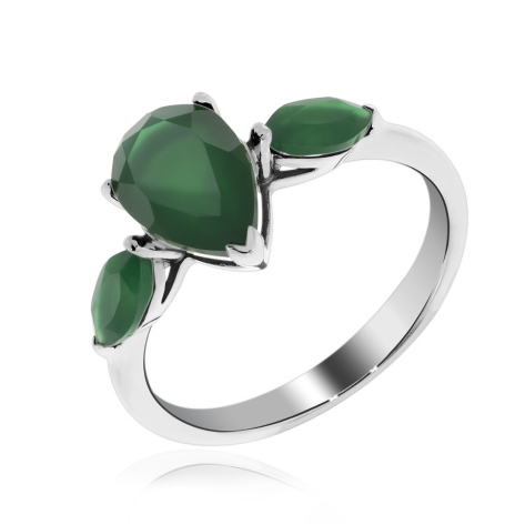 Кольцо из серебра с агатами из коллекции Perfecto