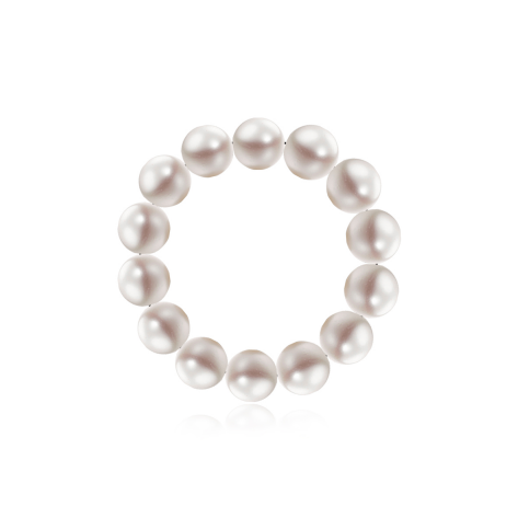 Кольцо на нити с жемчугом