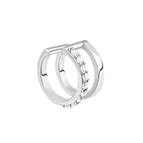 Серьги из серебра с фианитами из коллекции Modniy look