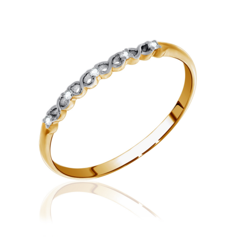 Помолвочное кольцо из золота с бриллиантами