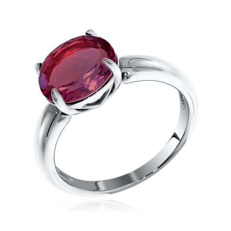 Кольцо из серебра с фианитом