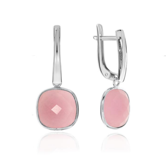 Серьги из серебра с агатами из коллекции Candy