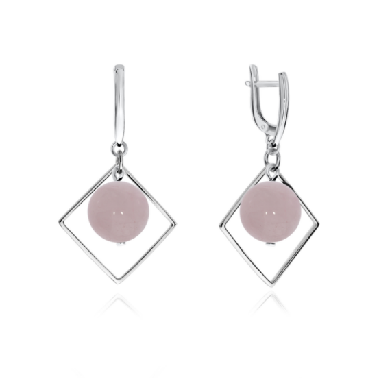 Серьги из серебра с кварцами из коллекции Young Star