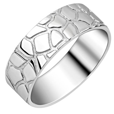 Кольцо из серебра без вставок из коллекции Animal print