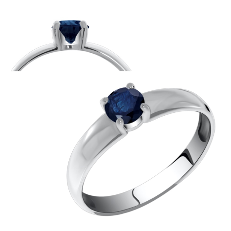 Кольцо из золота с сапфиром из коллекции Elegans
