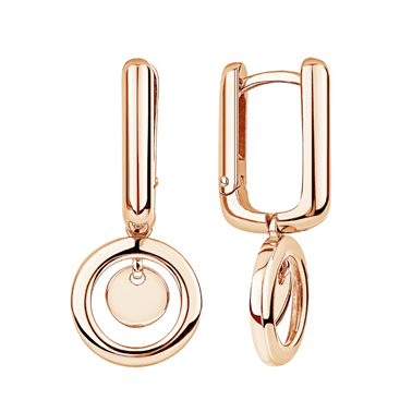 Серьги из серебра без вставок