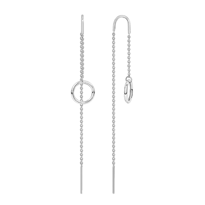 Серьги из серебра без вставок из коллекции Young Star