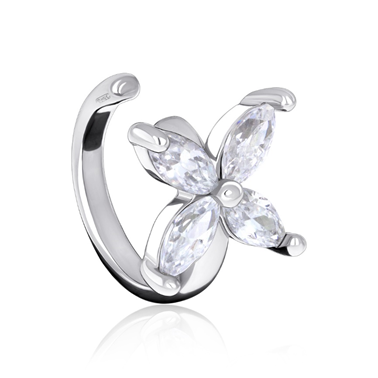 Серьги из серебра с фианитами из коллекции Modniy look