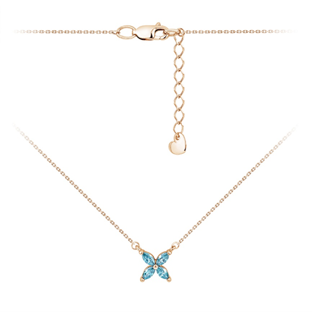 Колье из серебра с фианитами из коллекции Modniy look