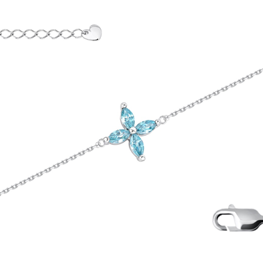 Браслет из серебра с фианитами из коллекции Modniy look